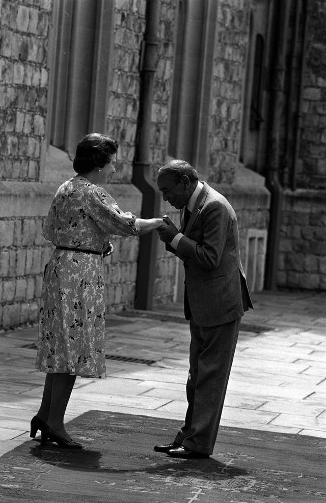 King Hassan and the Queen at Windsor