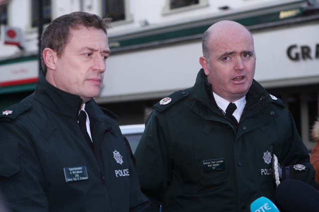 PSNI Superintendent Gordon McCalmont (left) and Assistant Chief Constable Mark Hamilton