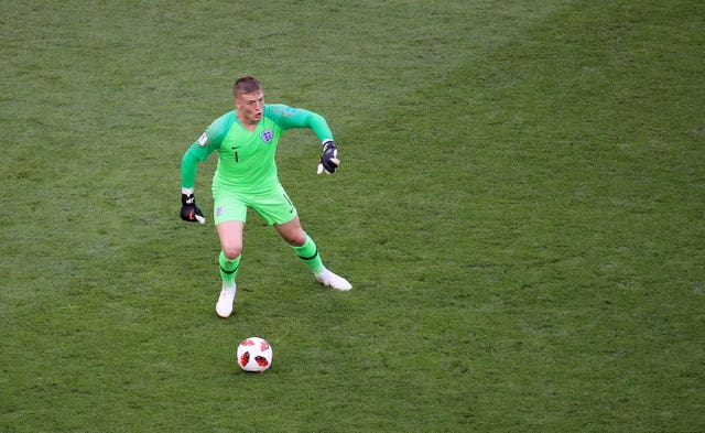 Pickford's ball-control has helped him become England's first-choice goalkeeper.