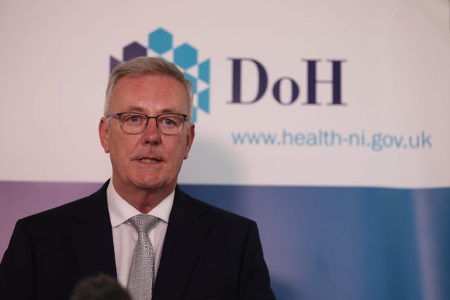 Mike Nesbitt speaks to the media
