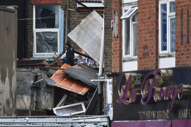 The scene of the explosion