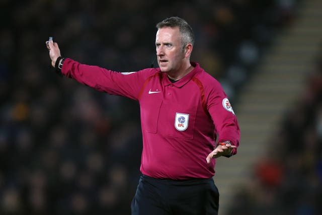Referee Jon Moss
