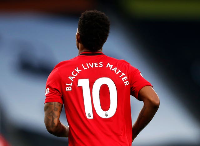 Player names were replaced by the Black Lives Matter logo in the first round of fixtures in the restarted Premier League