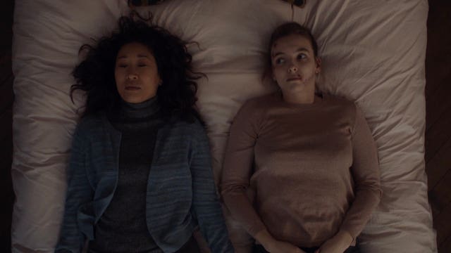Sandra Oh and Jodie Comer 