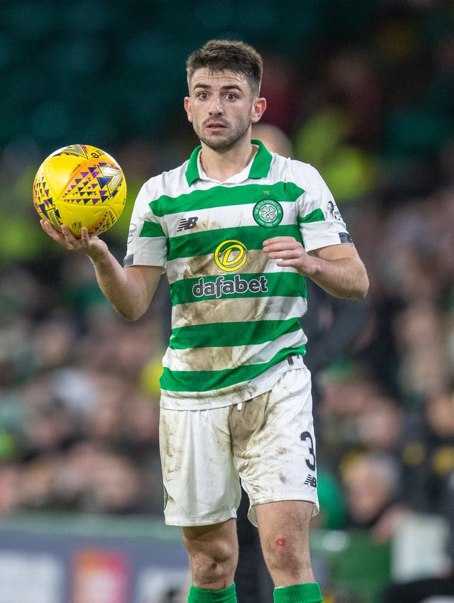 Celtic's Greg Taylor has been training at home