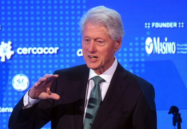 Bill Clinton (Victoria Jones/PA)