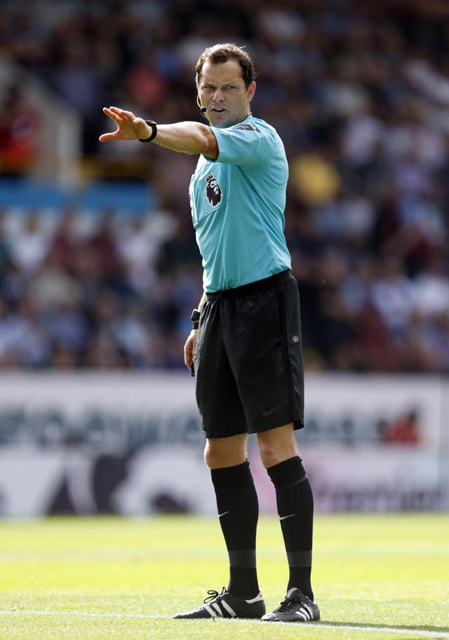 Darren England, pictured, has not been selected as an official for the next round of Premier League matches