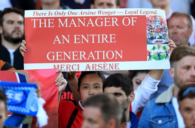 Wenger called time on his 22-year Arsenal reign in 2018