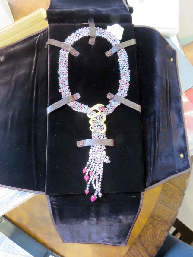 A piece of jewellery that was among 49 items belonging to Zamira Hajiyeva seized from Christie's in 2018