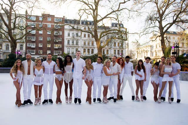 The Dancing On Ice class of 2018 (David Mirzoeff/PA)