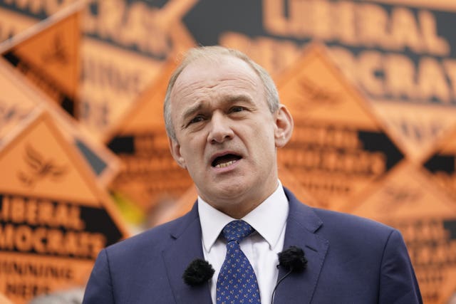 Liberal Democrat Leader Sir Ed Davey