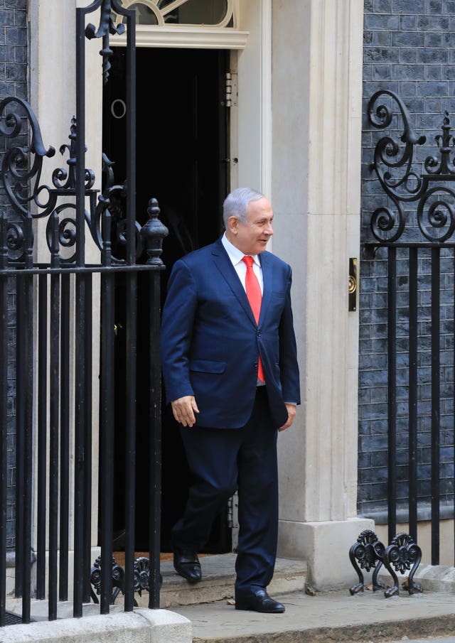 Benjamin Netanyahu visits the UK