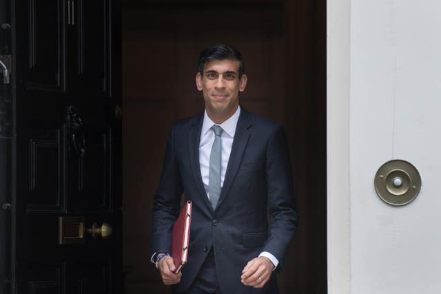 Chancellor Rishi Sunak departs 11 Downing Street to deliver a summer economic update at the Commons