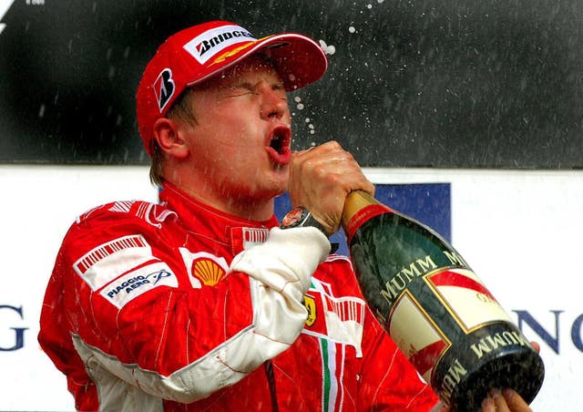 Raikkonen won his only title with Ferrari 