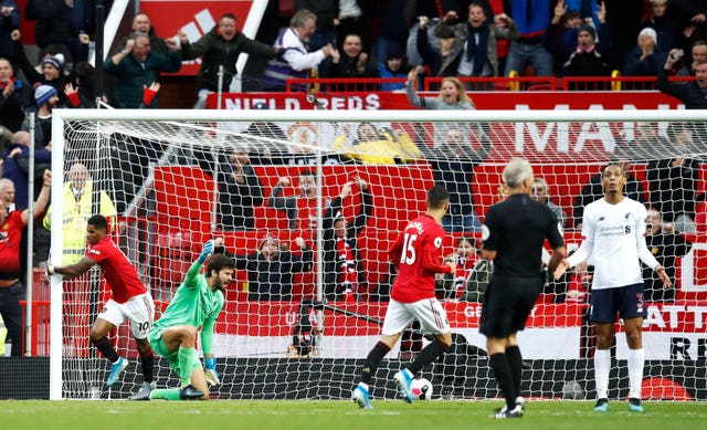 Manchester United are the only side to take points off Liverpool in the Premier League this season following a 1-1 draw at Old Trafford 