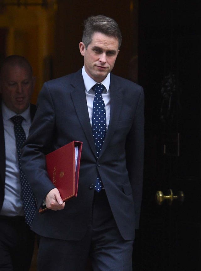 Defence Secretary Gavin Williamson