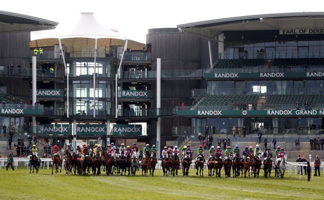 Rain is forecast at Aintree