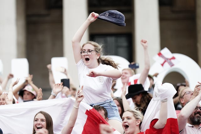 Fans watch England v Germany – UEFA Women’s Euro 2022 – Final