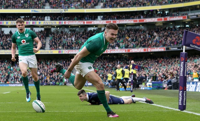 Jacob Stockdale scored two of Ireland's tries in March 2018