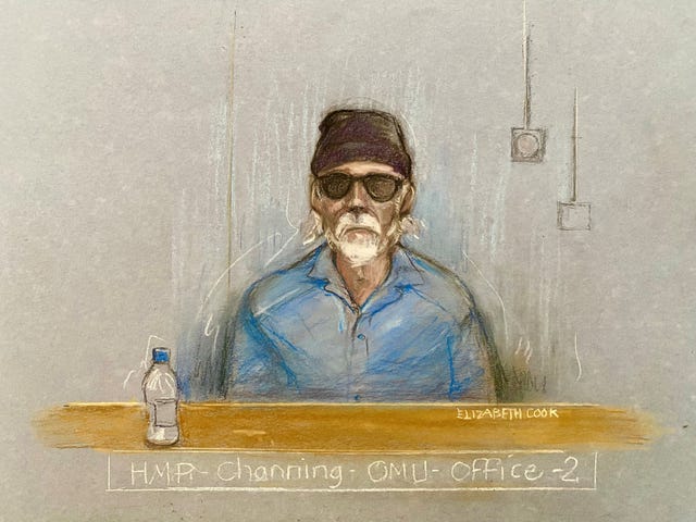 Court sketch of Gary Glitter court appearance