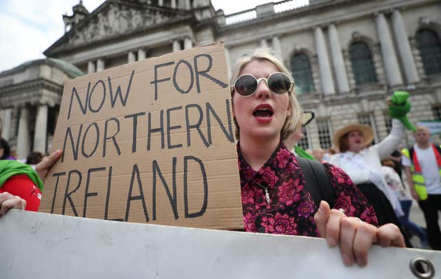 A woman calling for abortion reform