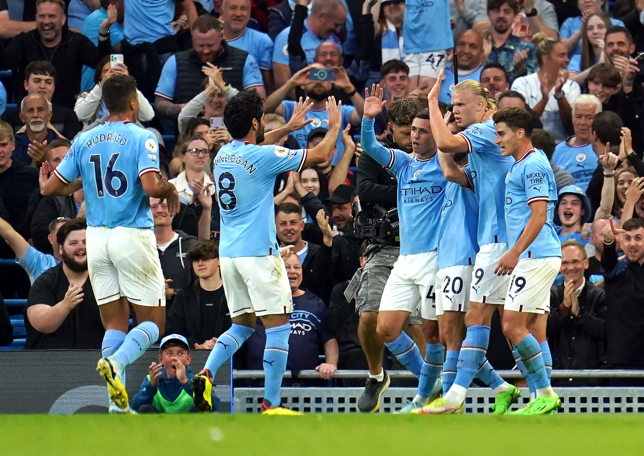 Manchester City celebrate