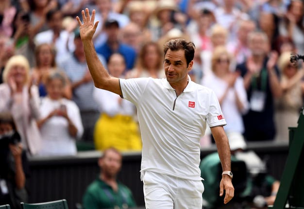 Roger Federer lost to Novak Djokovic in the final at Wimbledon