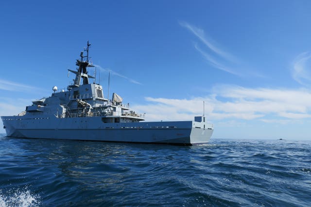 Royal Navy monitors surfaced Russian submarine