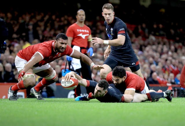 Tonga (pictured playing against Wales) and the Pacific Islands fear their chance to take on top-level opposition could be limited