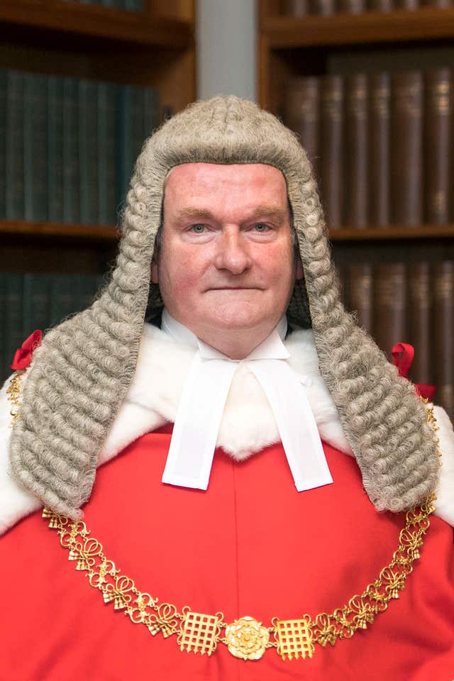 Lord Chief Justice Lord Burnett. 