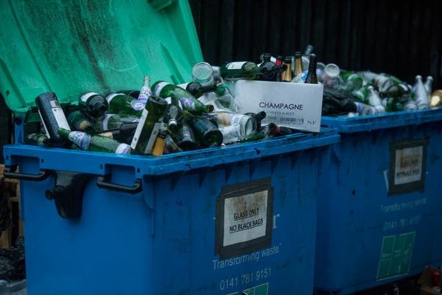 Bottle recyling stock
