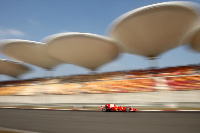The Shanghai International Circuit hosts F1