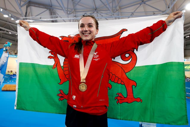 Cyclist Elinor Barker won gold in the women's points race in the velodrome