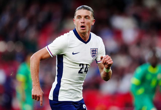 Conor Gallagher in action for England