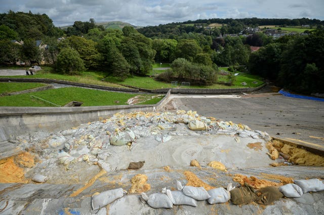 Toddbrook Reservoir damaged