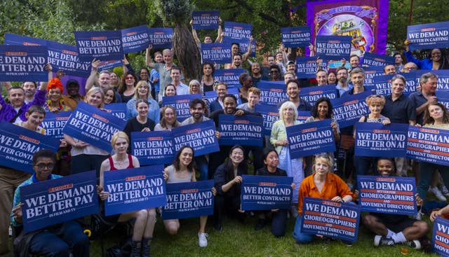 People taking part in a rally