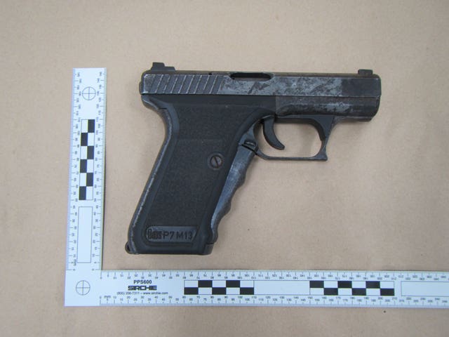 The gun used in the shooting