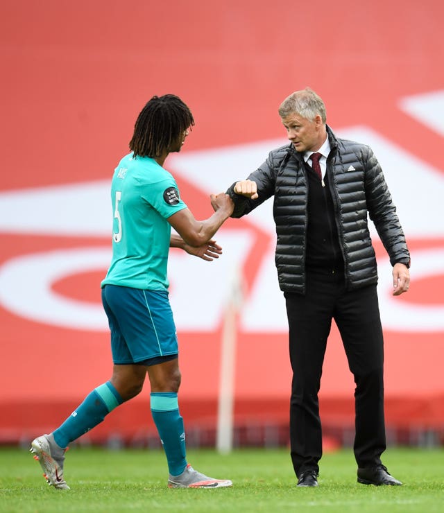 Footage emerged of Ole Gunnar Solskjaer speaking to Nathan Ake after United beat Bournemouth