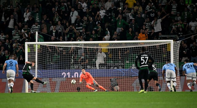 Viktor Gyokeres scored a hat-trick against Manchester City in the Champions League last season