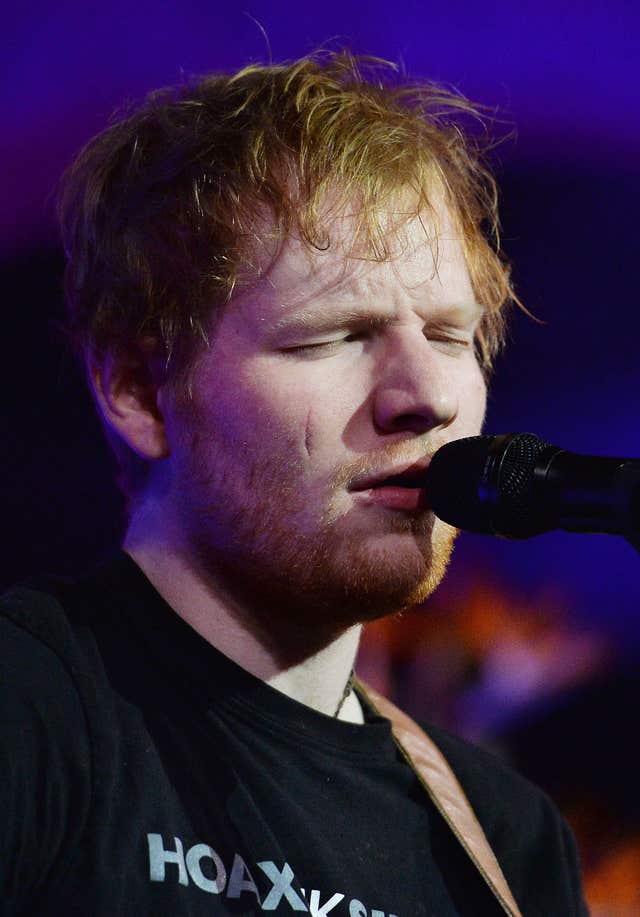 Ed Sheeran at East Anglia’s Children’s Hospices (EACH) gala dinner – London