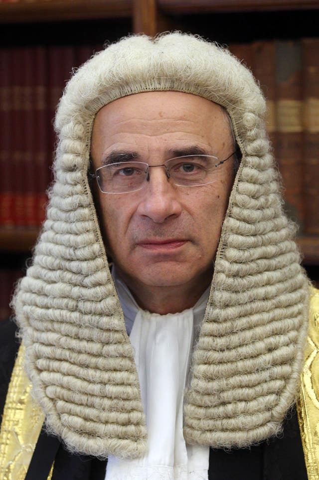 Sir Brian Leveson (Lewis Whyld/PA)