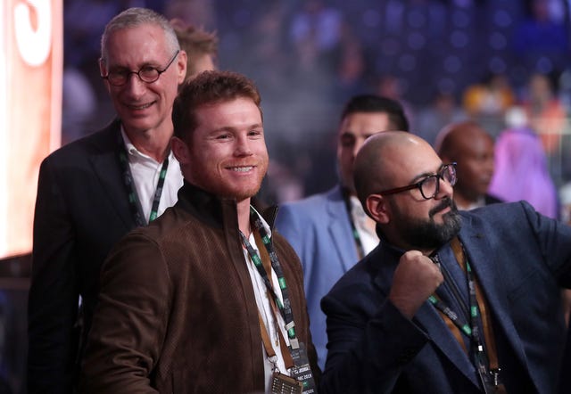 Canelo Alvarez was ringside to watch Joshua take on Ruiz Jnr