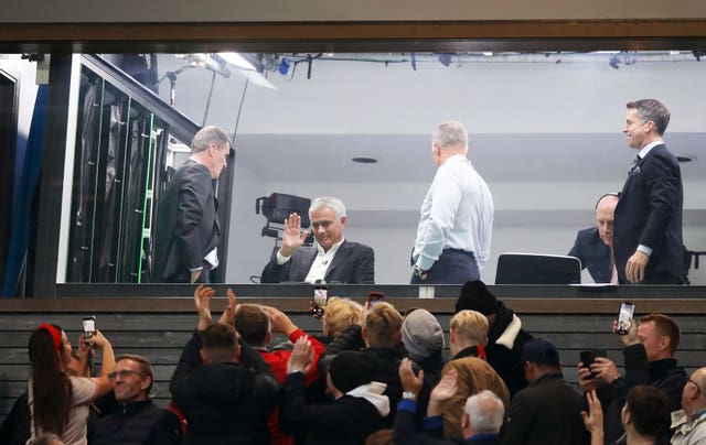 Jose Mourinho returned to Old Trafford as a pundit after his sacking