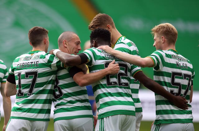 Celtic celebrate a goal