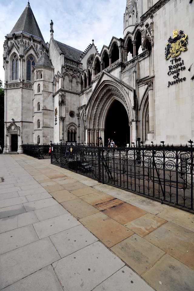 London courts stock