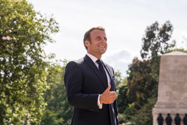 Emmanuel Macron visit to the UK