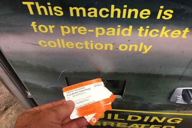 Rail ticket machine