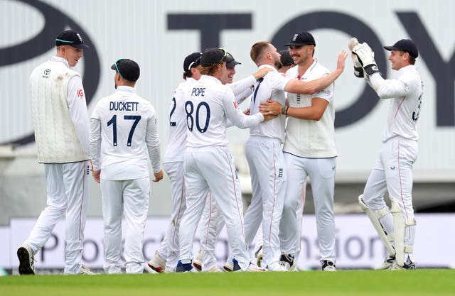 England players celebrate