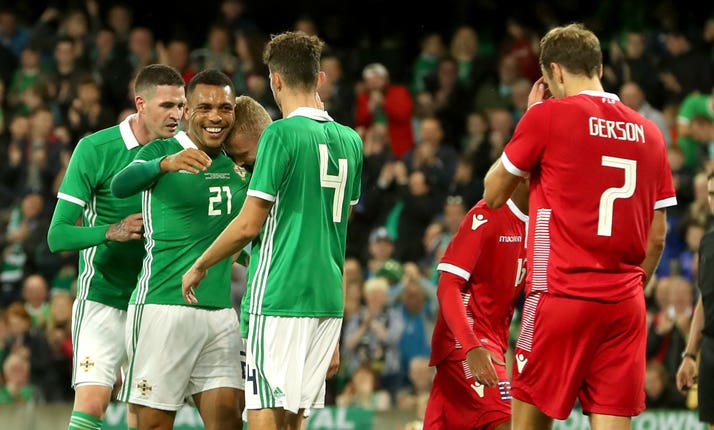 Northern Ireland celebrate