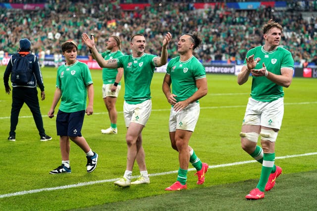 Mack Hansen and James Lowe have been included in an unchanged Ireland starting XV